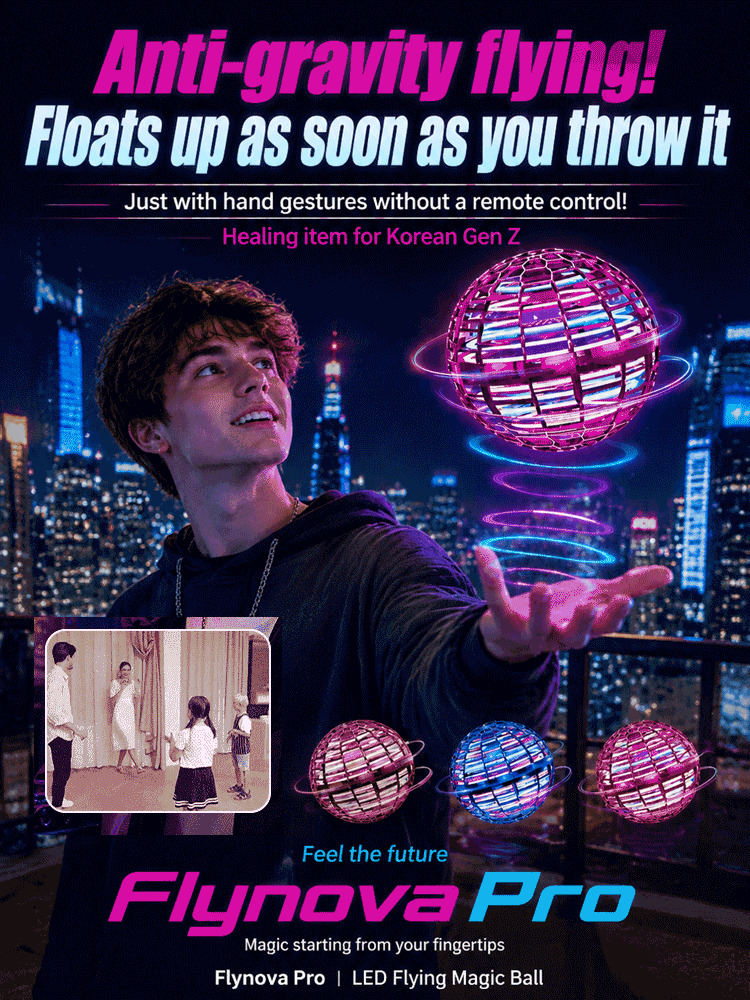 🚀 THROW IT. CONTROL IT. WATCH IT FLY BACK LIKE MAGIC! 🚀 Flynova Pro Magic Flying Ball — One Charge Keeps the Fun Going for Up to a Month While Every Throw Trains Your Hands, Eyes and Whole Body! 🌈⚡