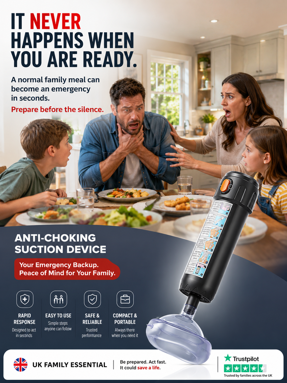 🚨 WHEN CHOKING STEALS THEIR BREATH, YOU DON’T GET TIME TO PREPARE! 🚨 The Emergency Anti-Choking Rescue Device Designed to Help You Act When Standard Choking First Aid Hasn’t Cleared the Airway. ⚡
