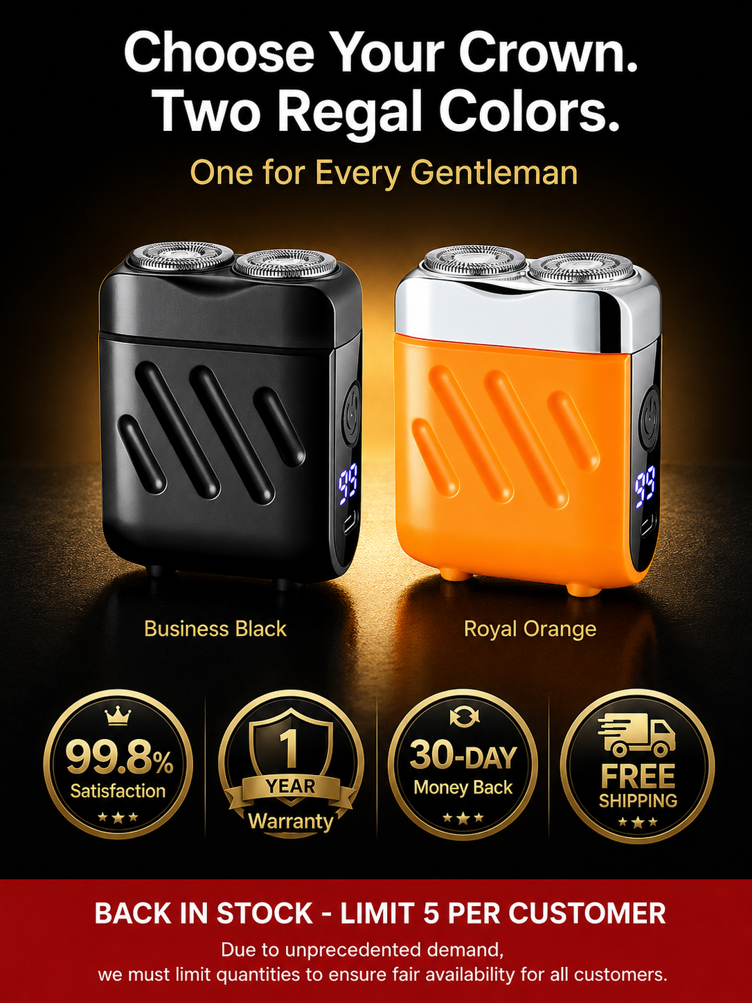 【German precision engineering, a best-selling shaver in Europe and America!】The new generation dual-head pocket shaver，Instant shaving, haircutting, and hair removal in just 1 second! Suitable for the whole family!