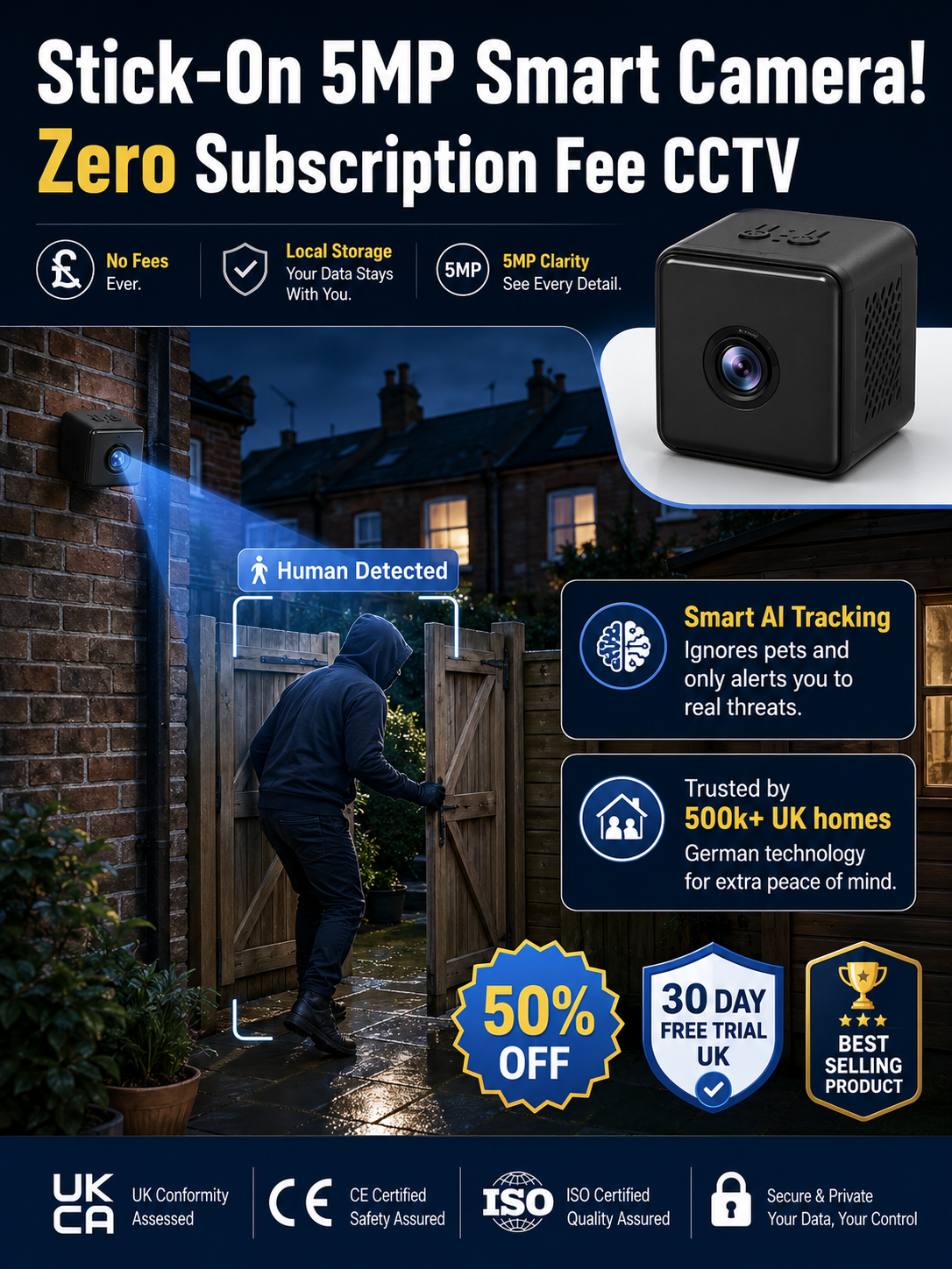 The Smarter Way to Protect Your Home— No Wires. No Contracts. No Installer Needed.