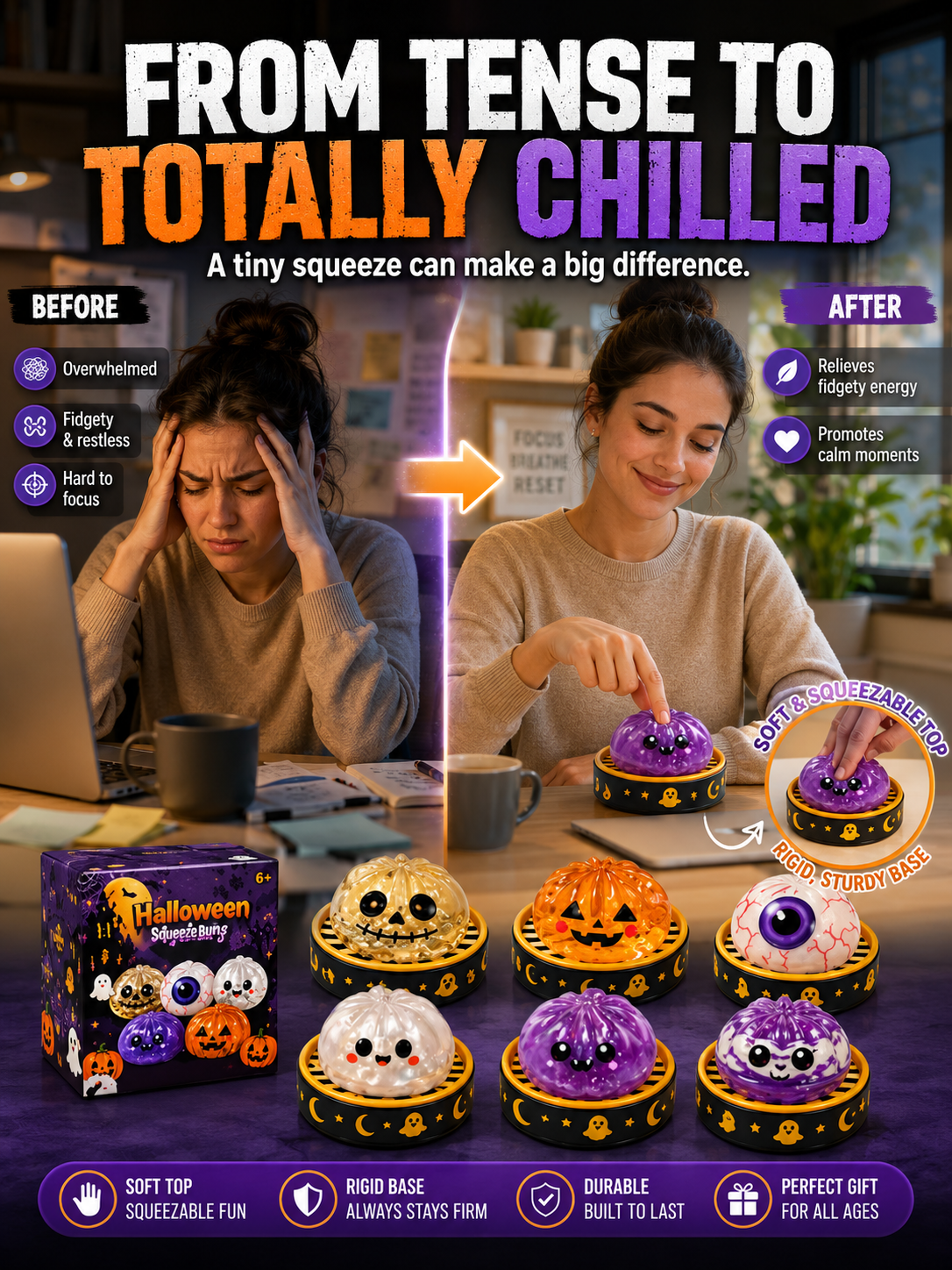 🎃 OPEN THE STEAMER — UNBOX A GLITTER DUMPLING SURPRISE YOU’LL WANT TO SQUEEZE ALL DAY! ✨ The Adorable Blind Box Squishy That Combines Sparkling Dumplings, Addictive Squeeze Fun and Collectible Surprises in One Tiny Steamer. 👻💥