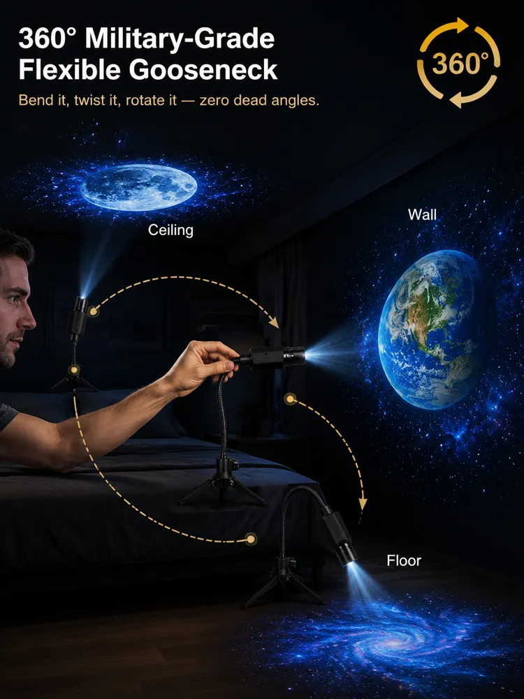 Creative Galaxy Projector⭐In just one second, you can transform your bedroom or car into a 360° dreamlike Galaxy world🪐