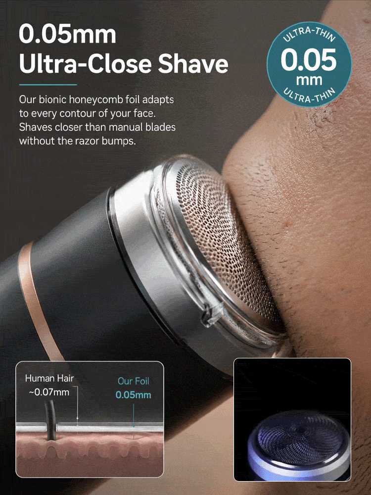 ⚡ THE POCKET-SIZED SHAVER THAT DESTROYS STUBBLE IN SECONDS! Ultra-Sleek Mini Electric Shaver — Razor-Smooth Results Anytime, Anywhere! 🔥