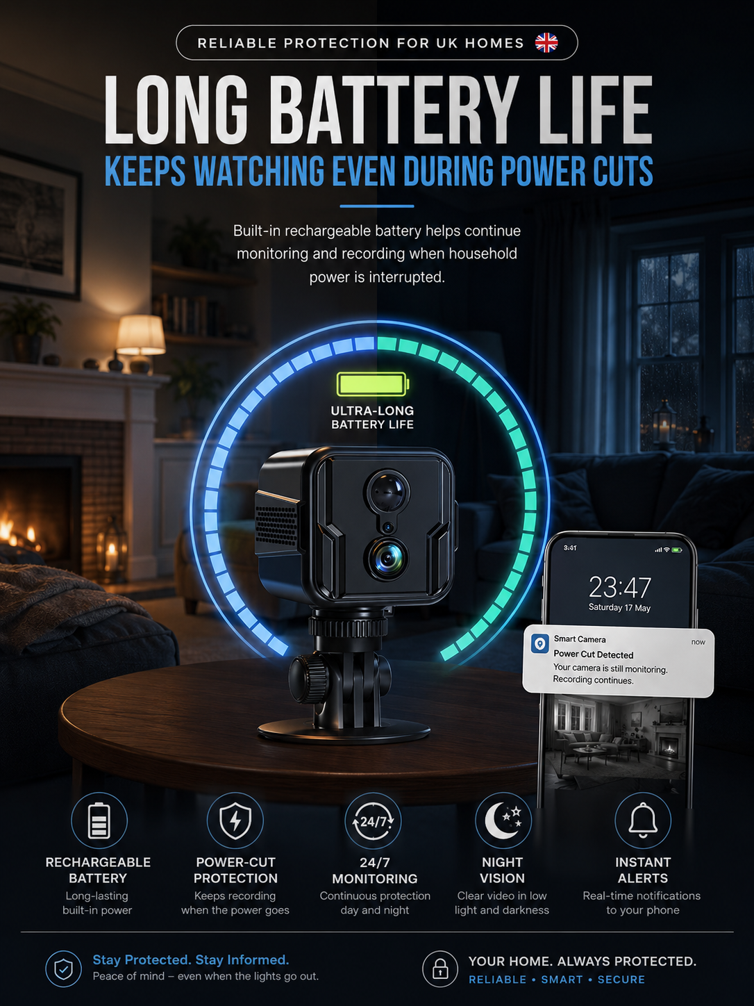 🚀The Smarter Way to Protect Your Home— No Wires. No Contracts. No Installer Needed.🔥The first 100 customers will receive a 16GB memory card