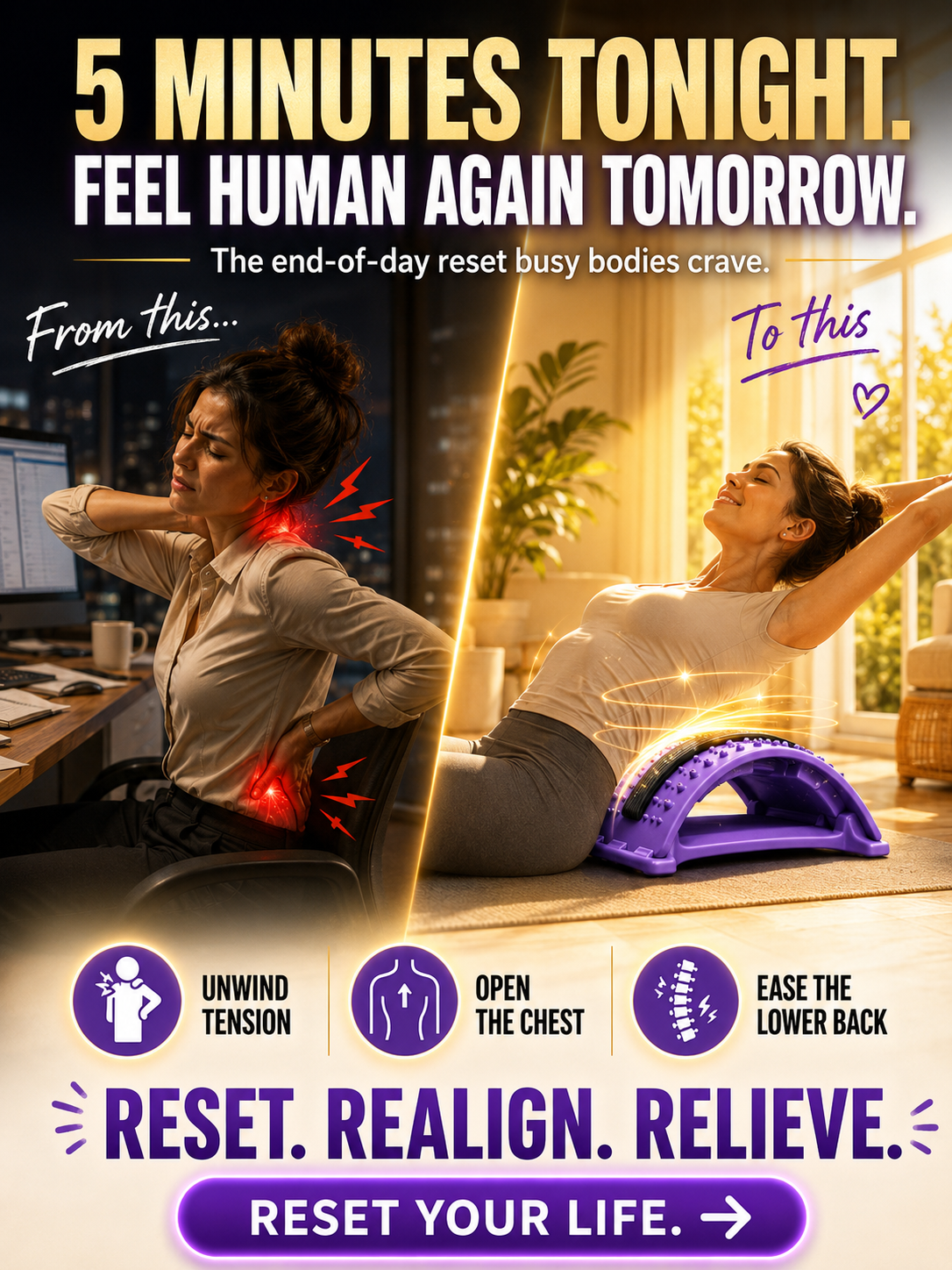 🔥 LIE DOWN FOR MINUTES — SEE A FLATTER, TIGHTER-LOOKING WAIST! 🔥 The Effortless Waist-Sculpting Stretcher Designed to Make Your Midsection Look More Defined — Fast! ⚡