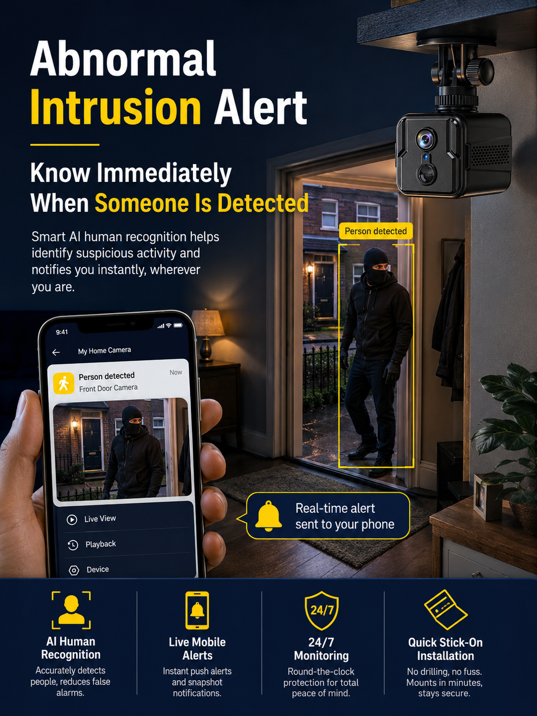 🚀The Smarter Way to Protect Your Home— No Wires. No Contracts. No Installer Needed.🔥The first 100 customers will receive a 16GB memory card