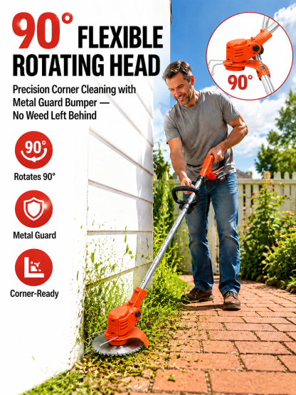 【Extra Long Battery Life】Electric Folding Lawn Mower ⚡⚡ Mows 200㎡ in just 10 minutes!