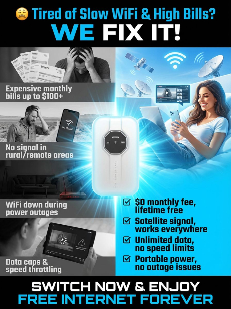 【NO DIRECT DEBITS】Portable AI Satellite Wi-Fi ✨ 100% Subscription-Free ✨