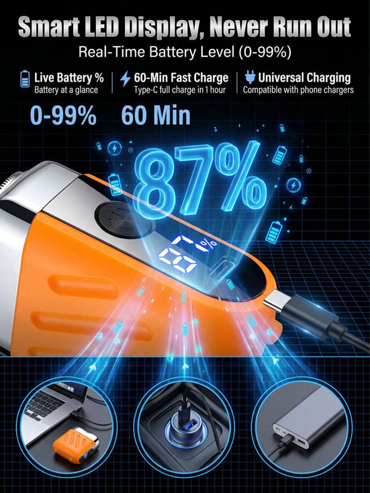 【German precision engineering, a best-selling shaver in Europe and America!】The new generation dual-head pocket shaver，Instant shaving, haircutting, and hair removal in just 1 second! Suitable for the whole family!