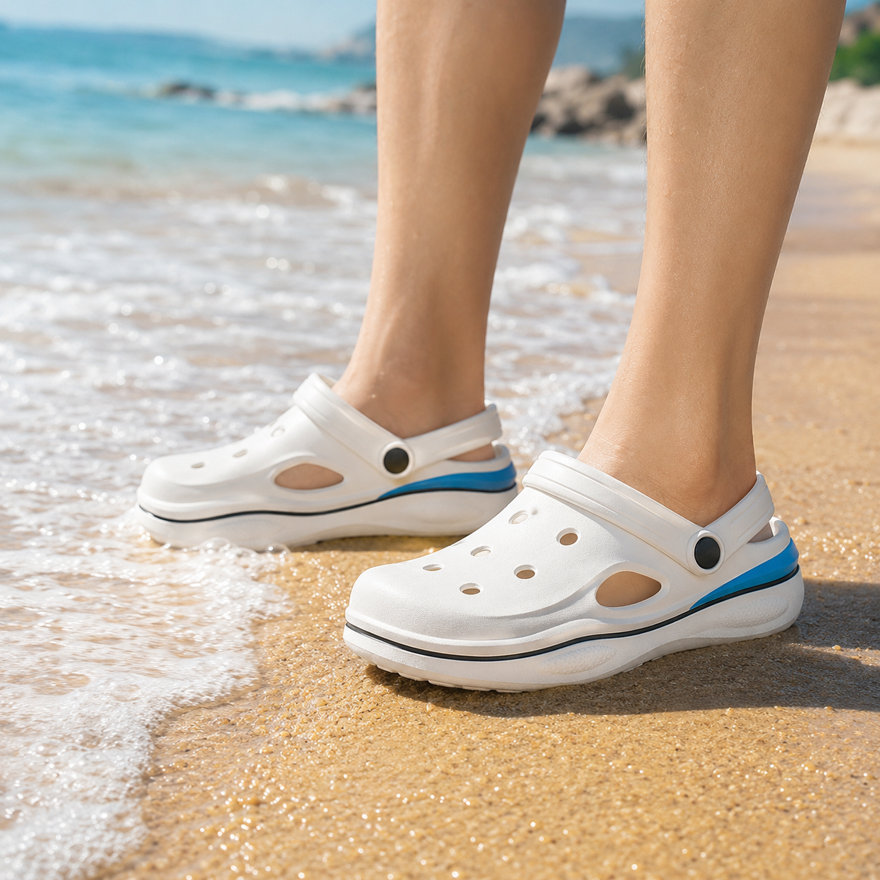 Herren-Outdoor-Clogs, rutschfest, geruchsabweisend, hochwertige Clogs, Herren-Strandsandalen, Herren-Hausschuhe, Sommerschuhe