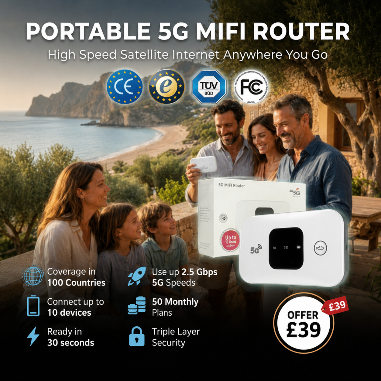 🌍One-Time Purchase for Lifetime Free Global 4K Internet — No SIM, No Monthly Fees, No Signal Dead Zones!🚀