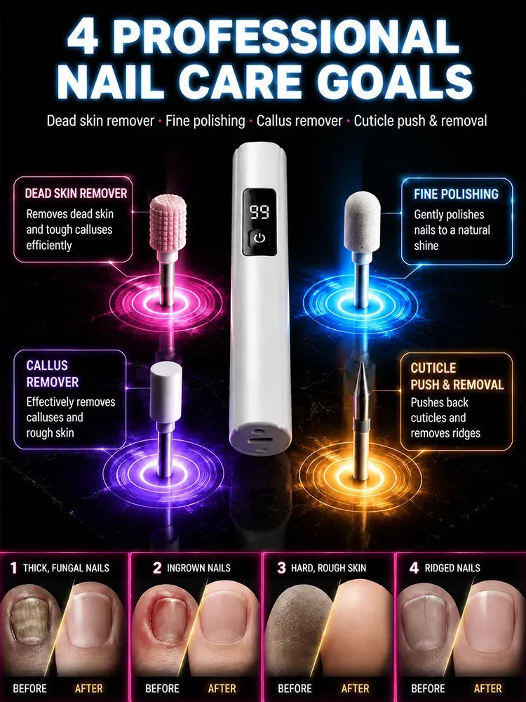 [Say goodbye to nail fungus&Get Perfect Nails Quickly] Electric Nail Polisher