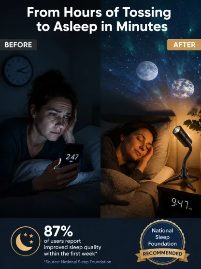 Creative Galaxy Projector⭐In just one second, you can transform your bedroom or car into a 360° dreamlike Galaxy world🪐