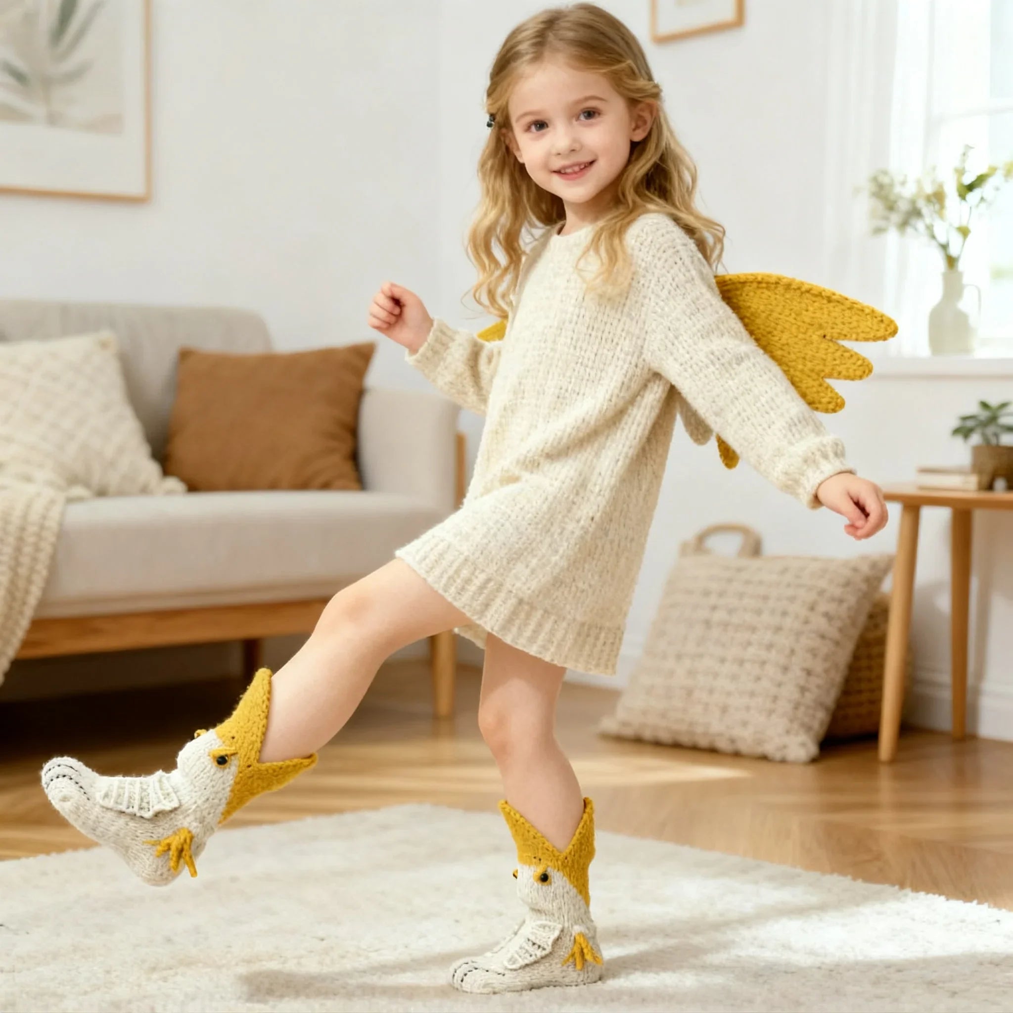 Pelican Knit Socks – Novelty Coastal Bird Socks