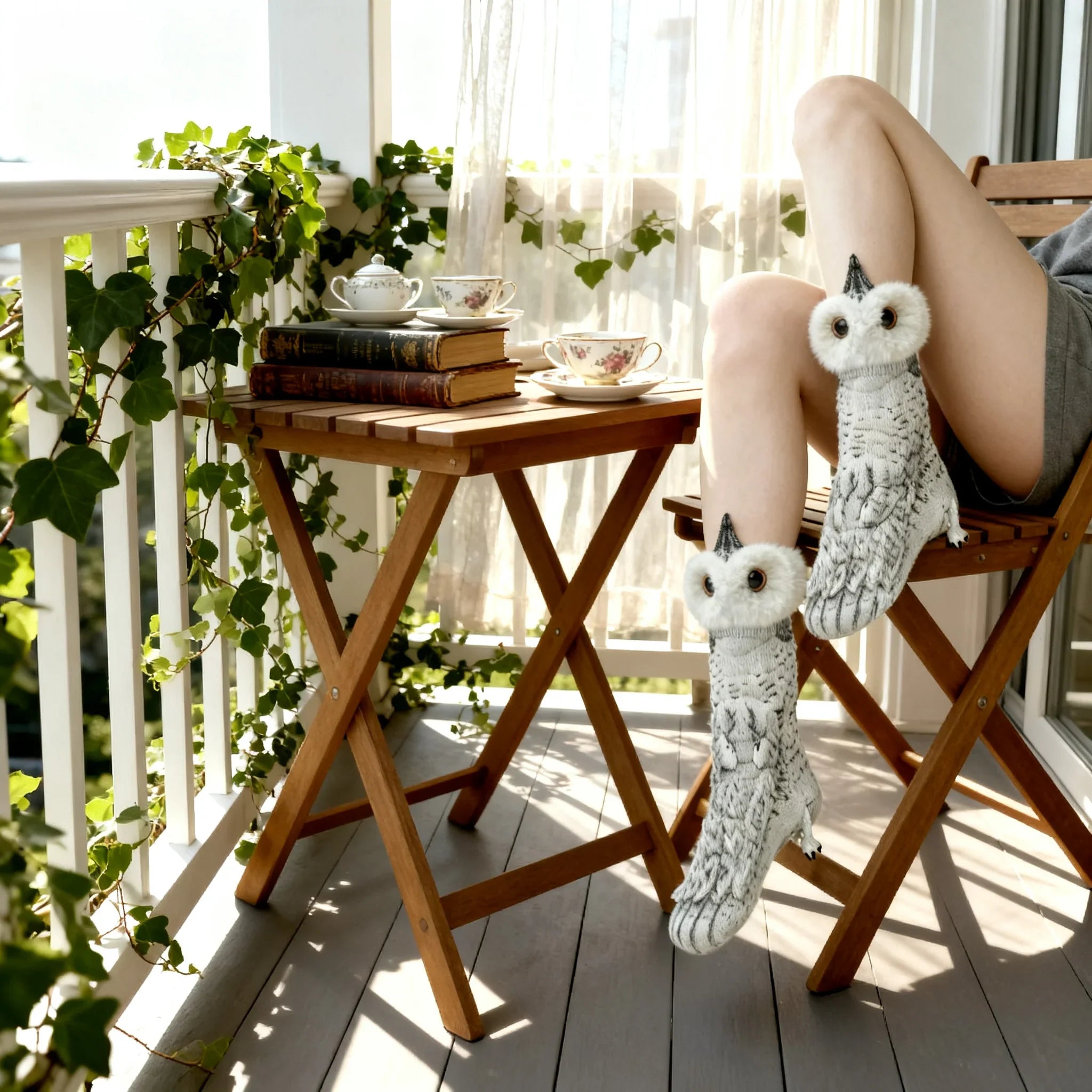 Owl Knit Socks – Cute Novelty Bird Socks