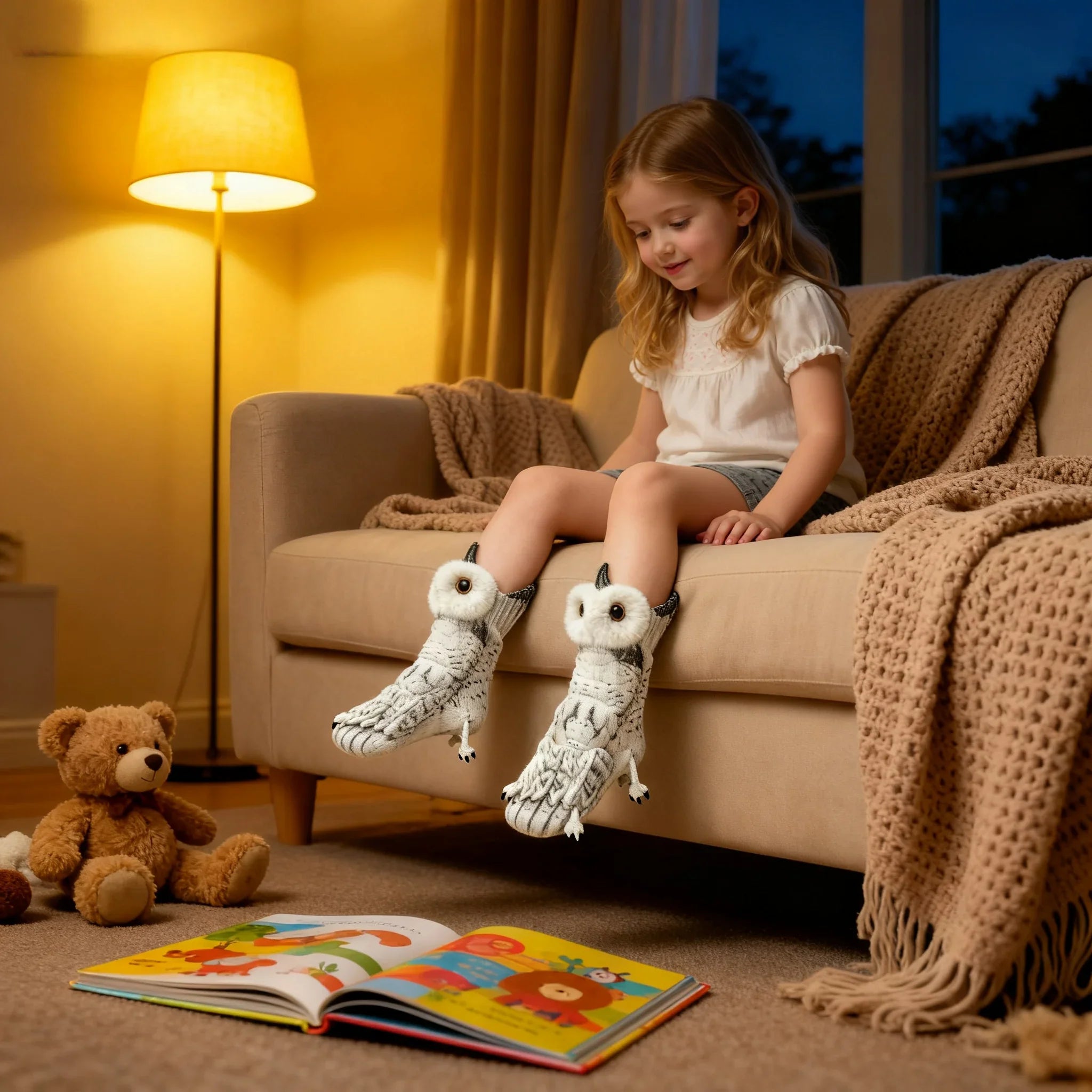Owl Knit Socks – Cute Novelty Bird Socks