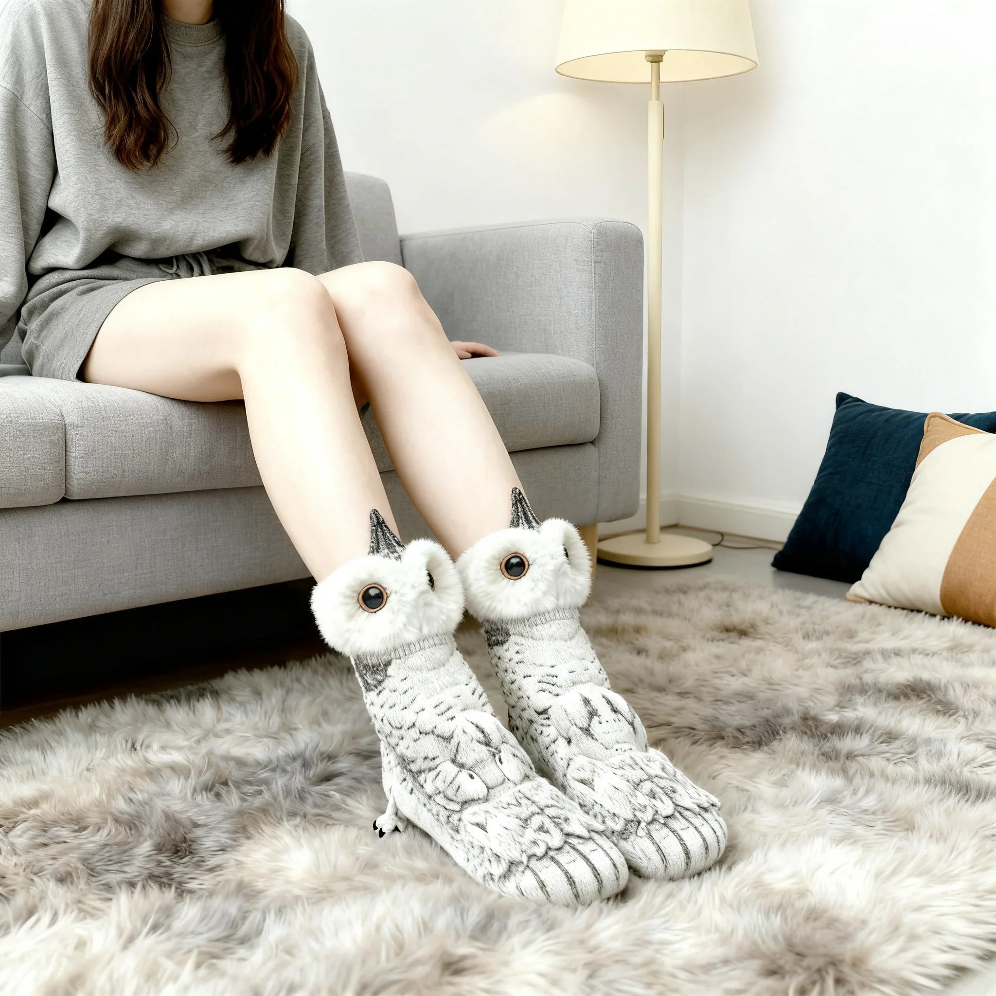 Owl Knit Socks – Cute Novelty Bird Socks