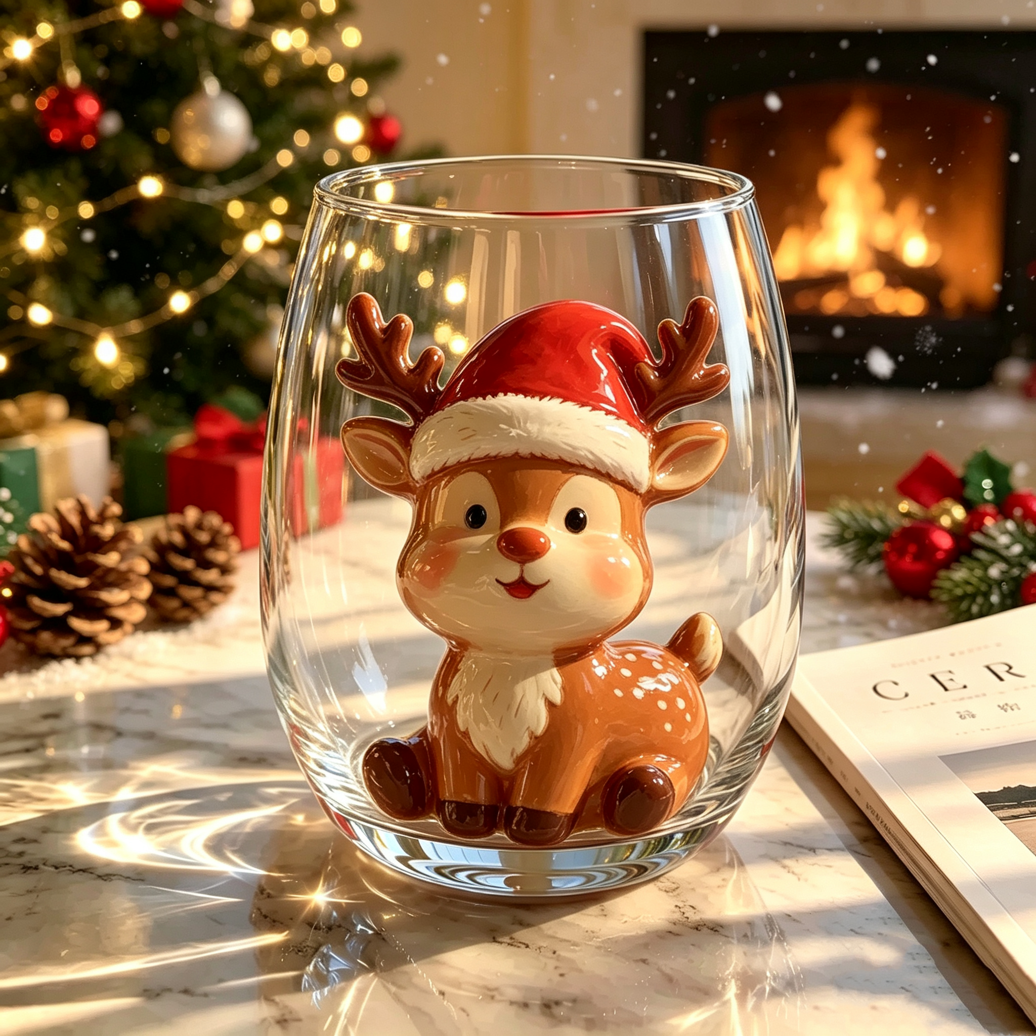 🎅49% OFF –Christmas Character Glass Cup Collection🎁