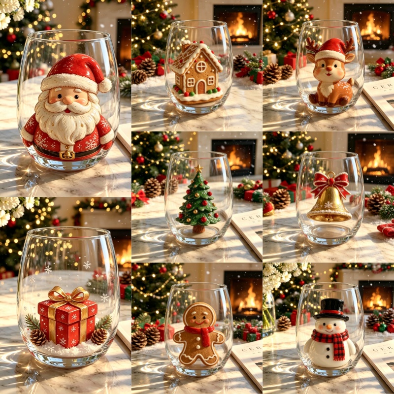 🎅49% OFF –Christmas Character Glass Cup Collection🎁