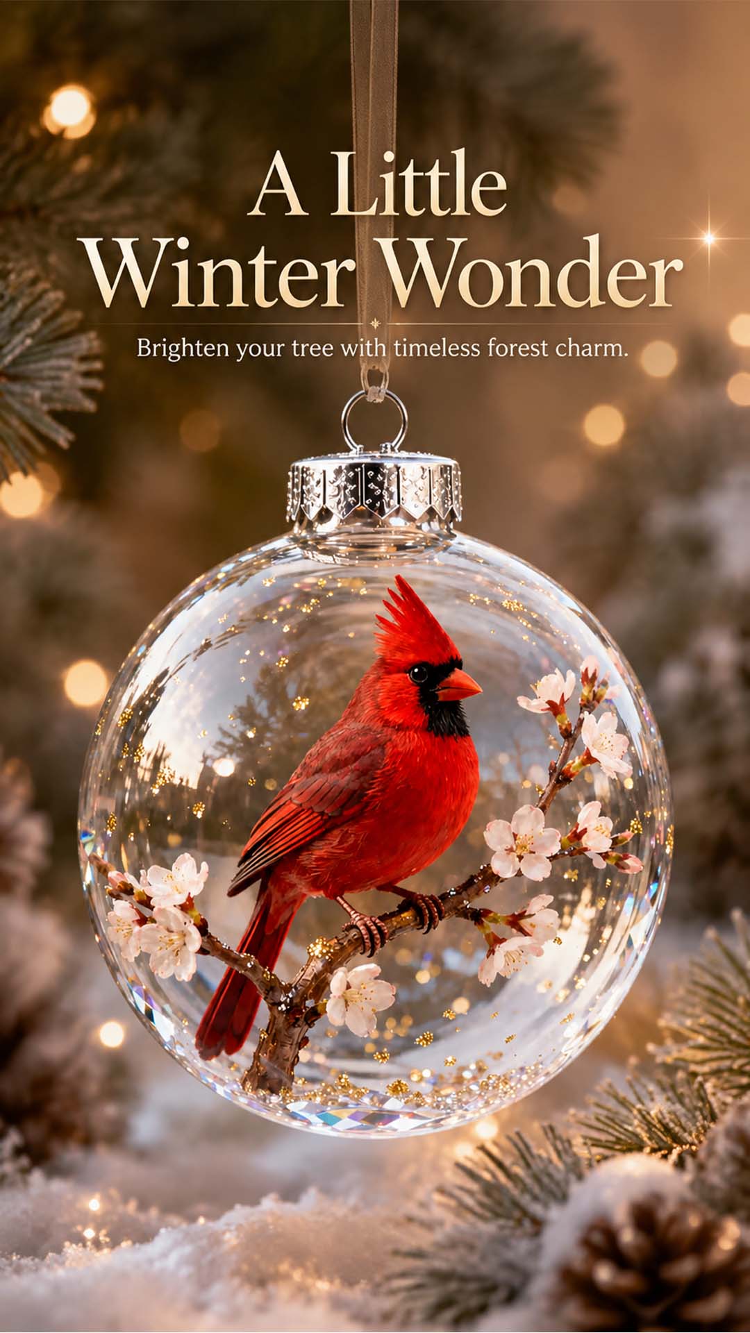 🐦Nature's Birds Crystal Glass Ornament Gift Set