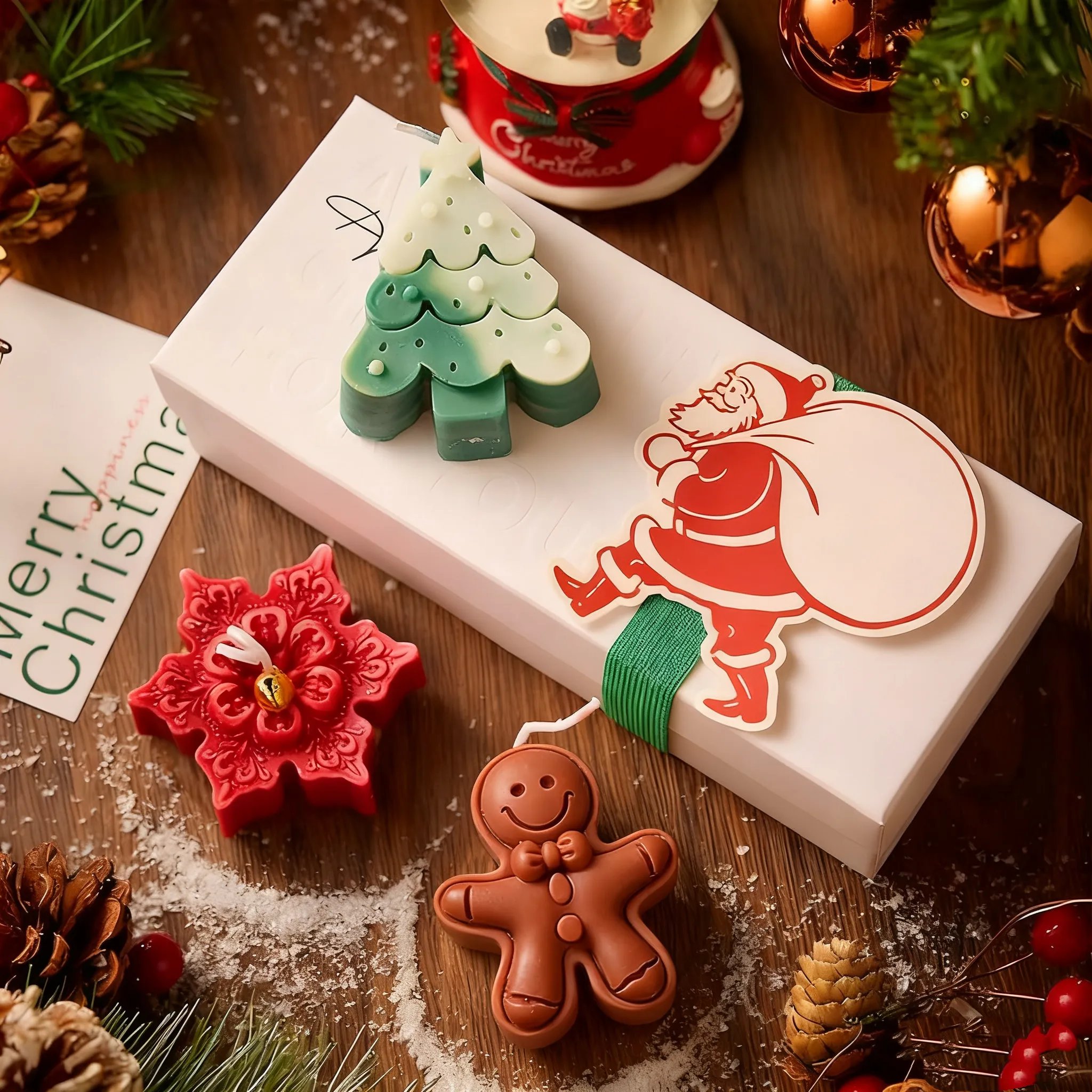 🎅Christmas Early Discount 50% Off✨Handmade Christmas Scented Candle Gift Set: A Festive Essential for Atmosphere & Gifting🕯️🎄