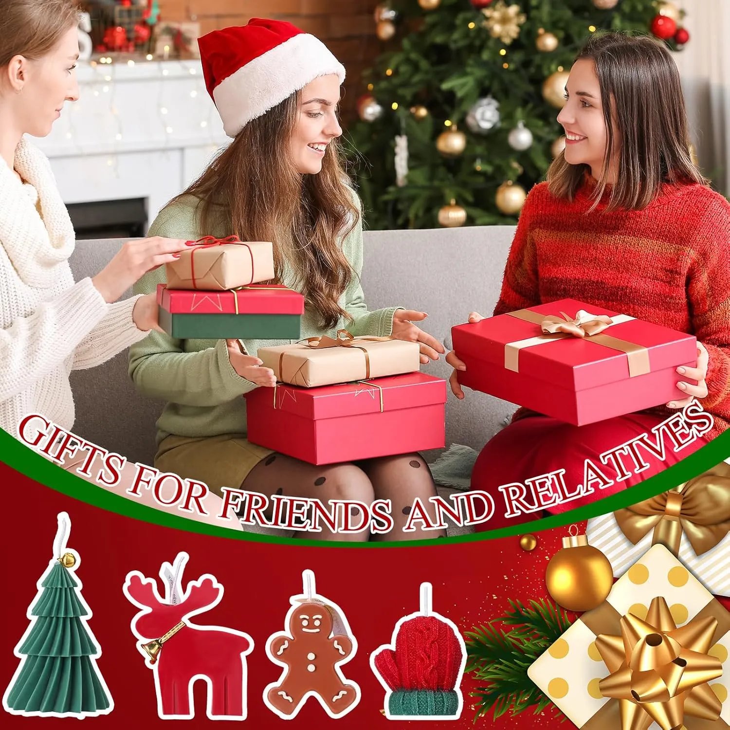 🎅Christmas Early Discount 50% Off✨Handmade Christmas Scented Candle Gift Set: A Festive Essential for Atmosphere & Gifting🕯️🎄