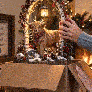 Unboxing the Highland cow lantern