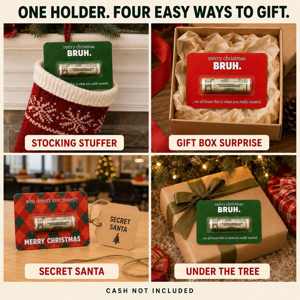 Christmas cash card gifting occasions