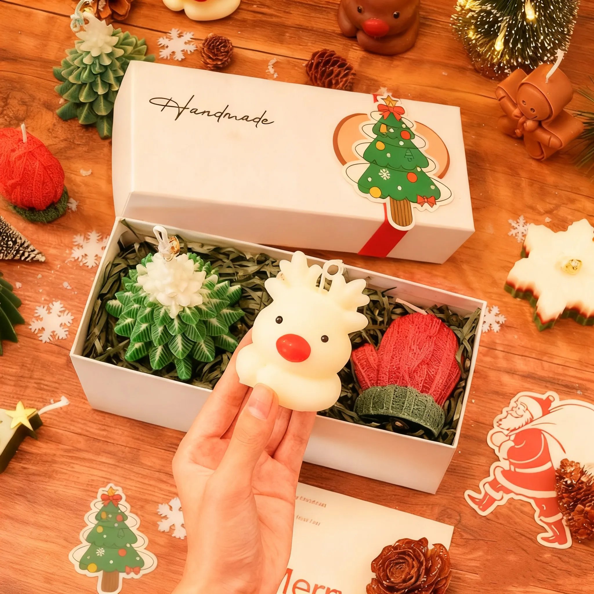 🎅Christmas Early Discount 50% Off✨Handmade Christmas Scented Candle Gift Set: A Festive Essential for Atmosphere & Gifting🕯️🎄