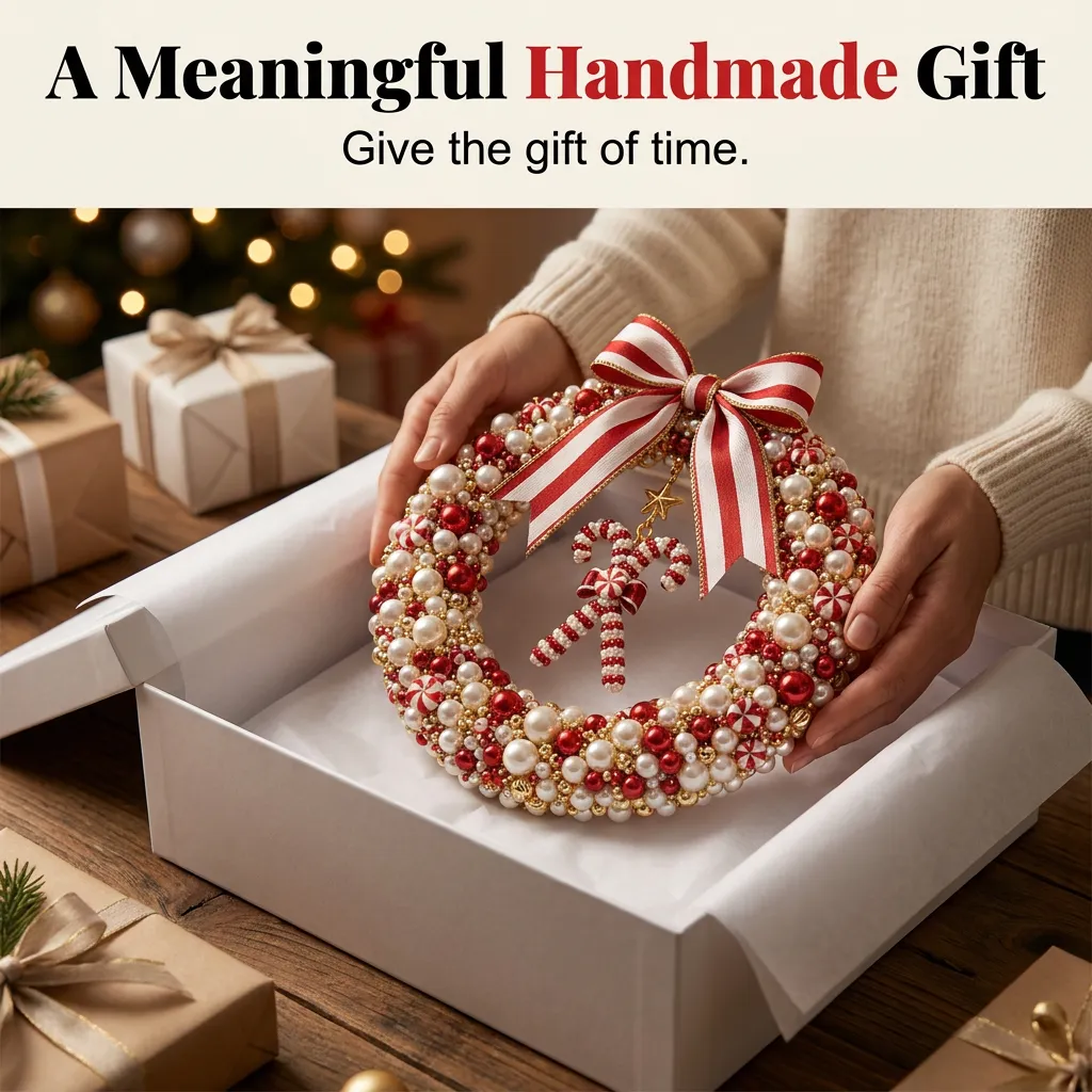 Finished mini wreath gift