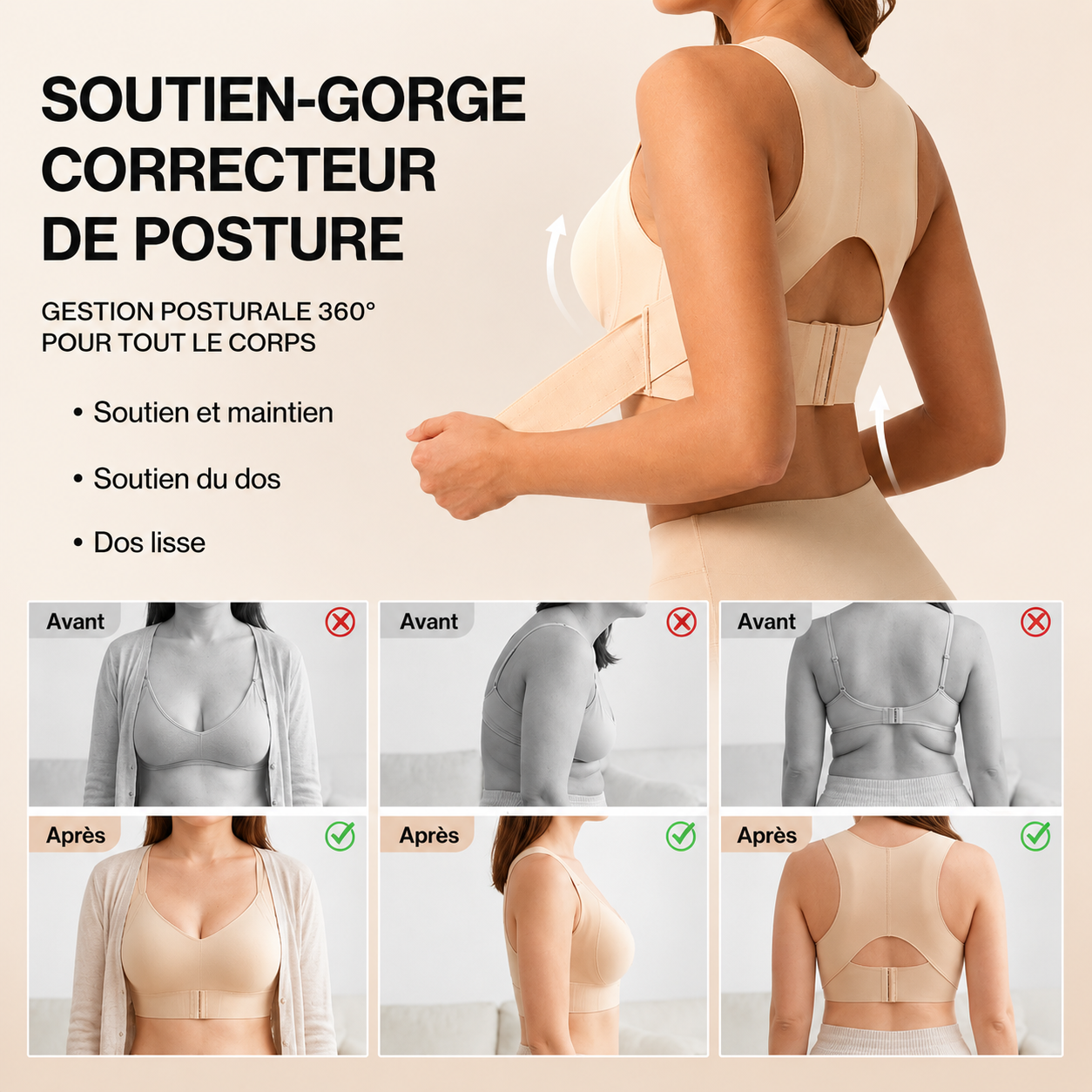 Posture corrector bra