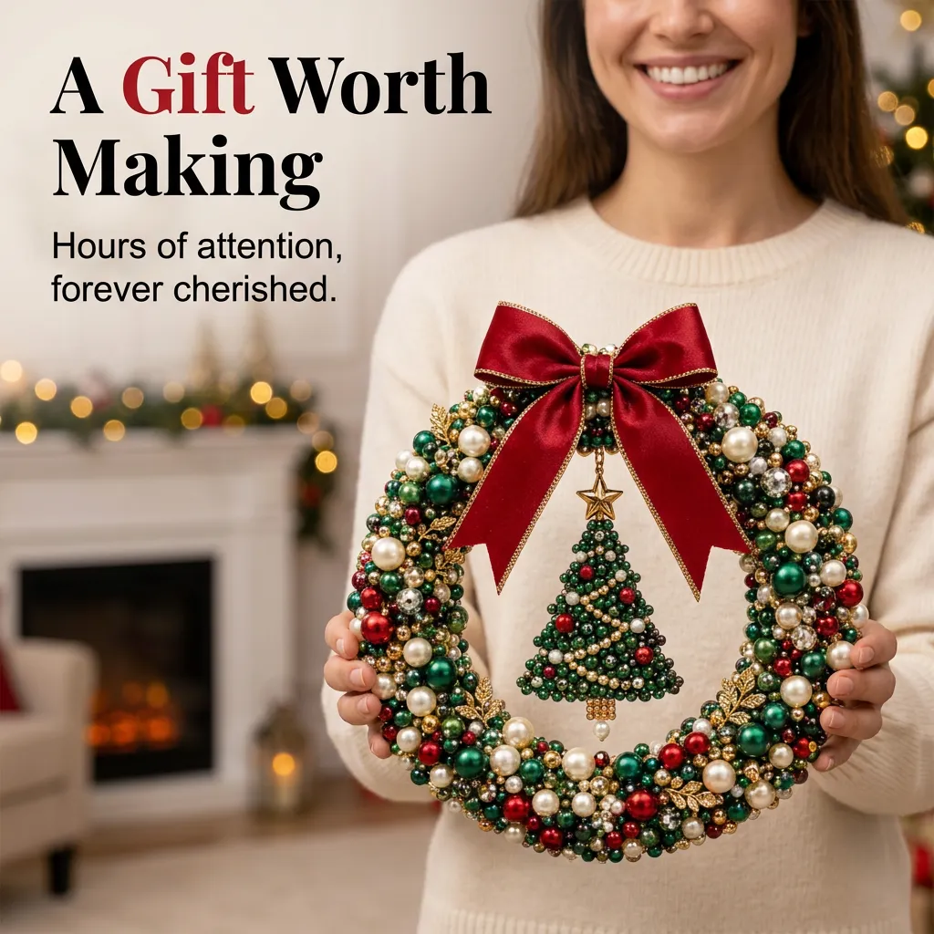 Gift-worthy handmade wreath
