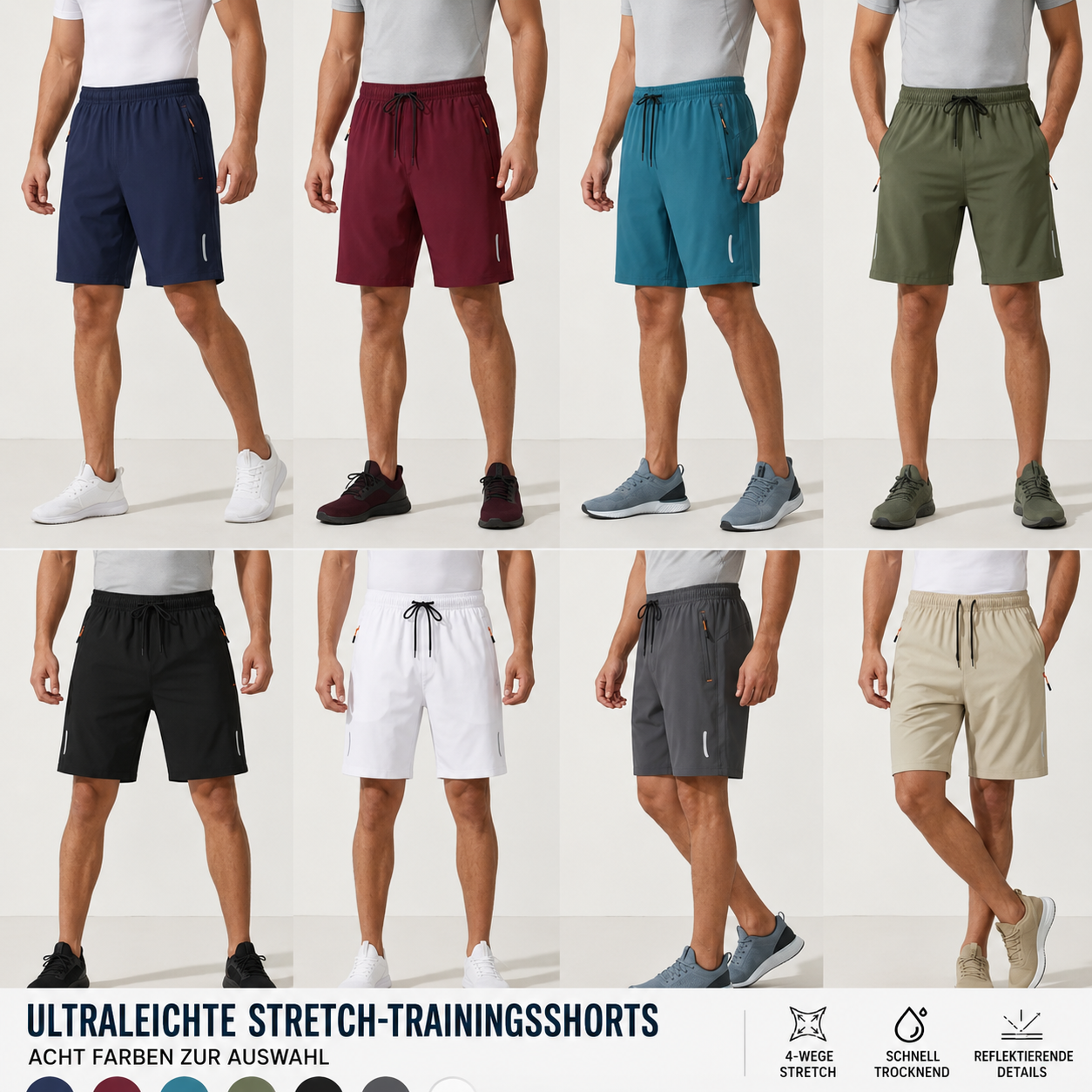 🎉 5er-Pack Herren-Shorts für den ganzen Sommer