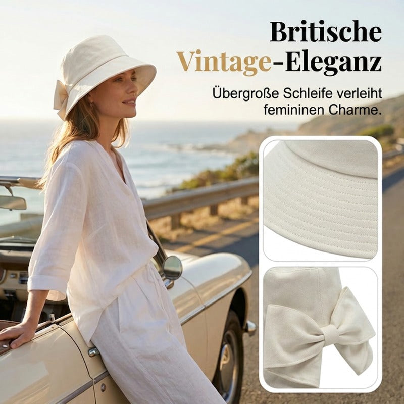 👒 Nur für kurze Zeit: 50 % Rabatt! ✨ Damen-Sonnenhut mit Schleife und breiter Krempe – faltbar, 360°-Schutz 🎀