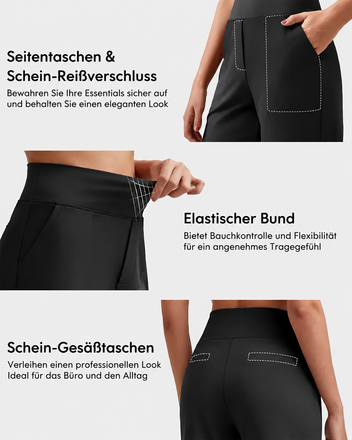 High-Waisted Athletic Bermuda Shorts