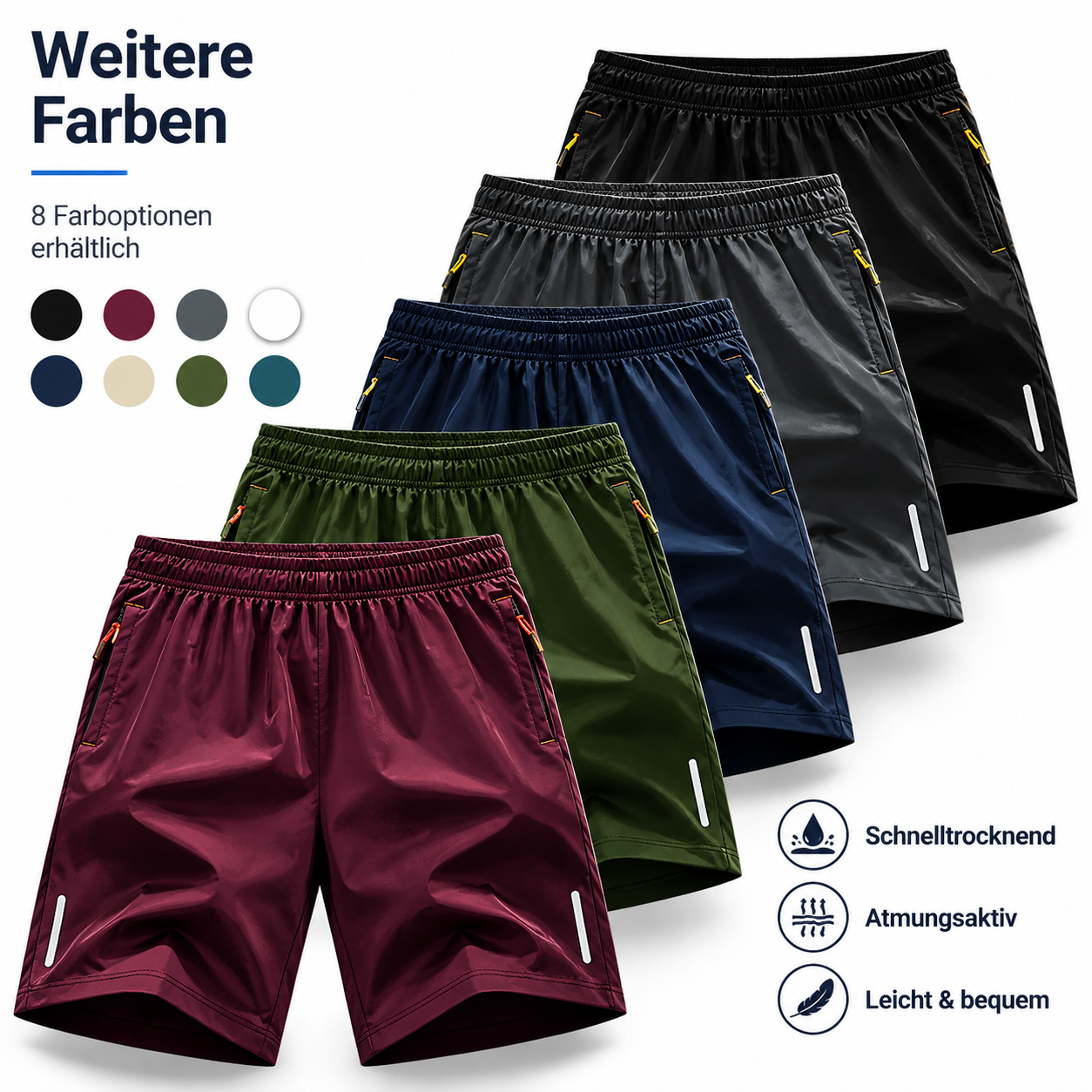 🎉 5er-Pack Herren-Shorts für den ganzen Sommer