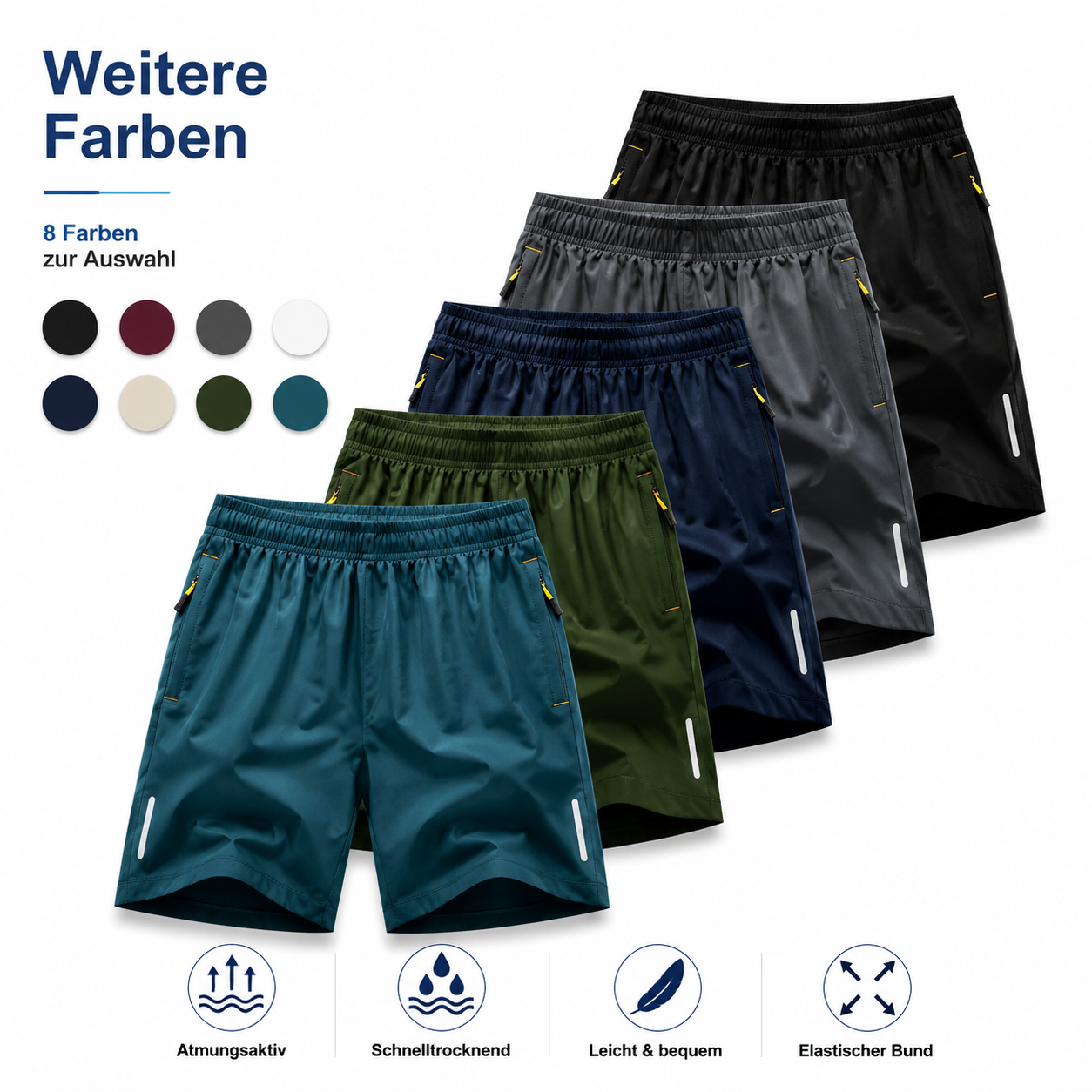 🎉 5er-Pack Herren-Shorts für den ganzen Sommer
