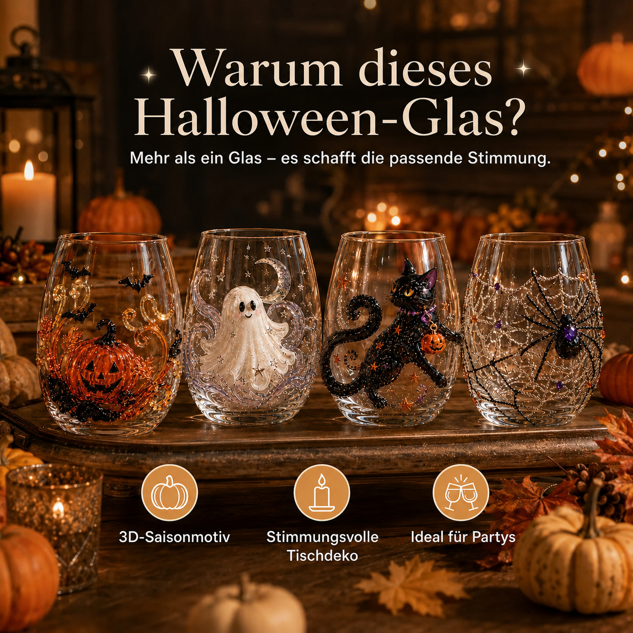 Deutsche Vorteile der 3D-Halloween-Gläser