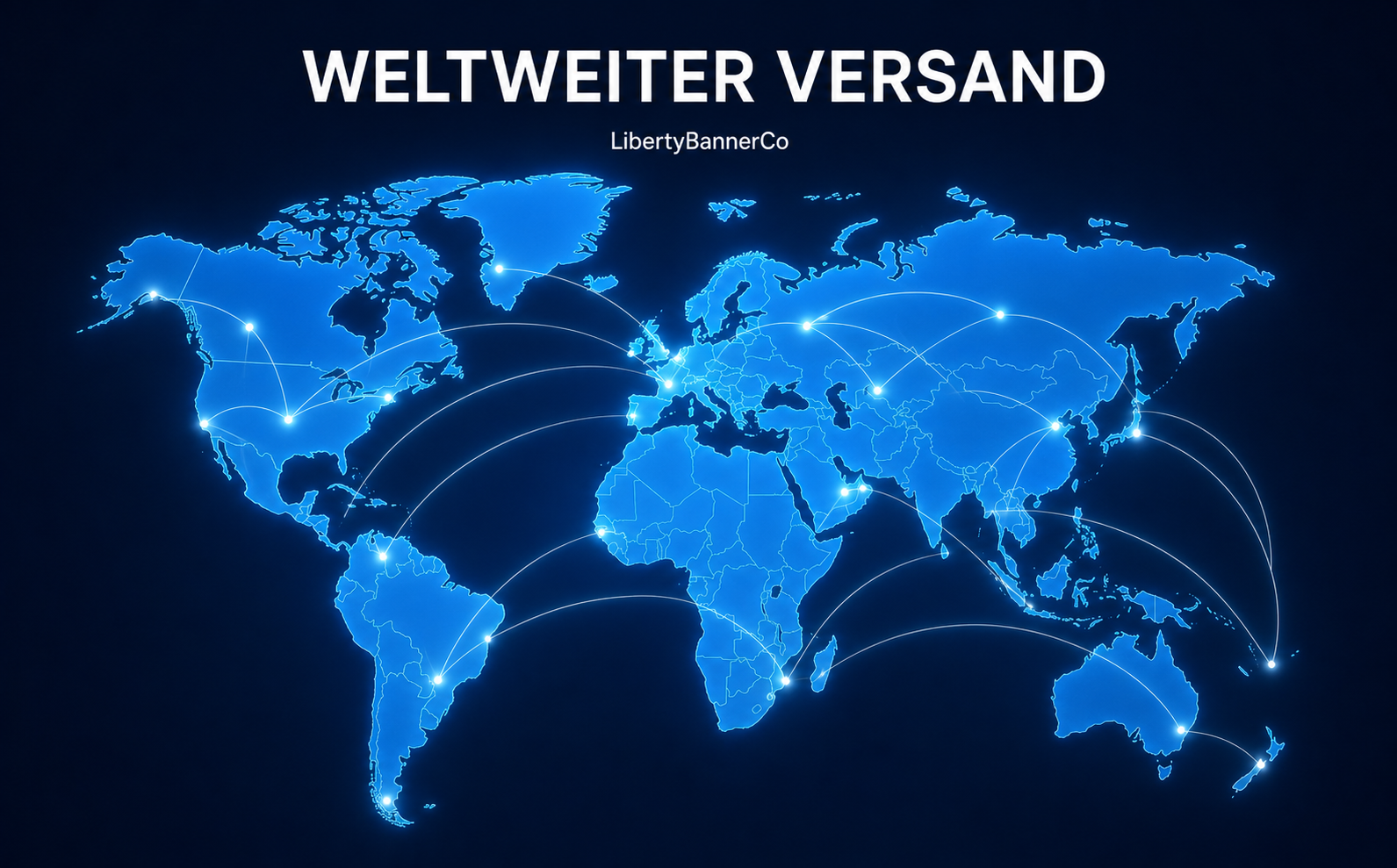 LibertyBannerCo bietet weltweiten Versand