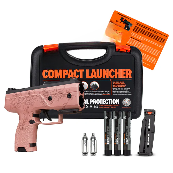Rose Gold Engraved Compact Launcher-Toy