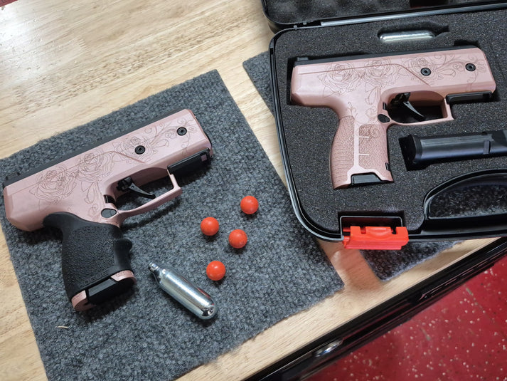 Rose Gold Engraved Compact Launcher-Toy
