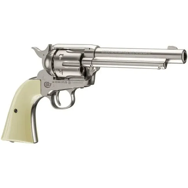 Colt Colt Peacemaker SAA BB Revolver BB - Nickel Finish-Toy