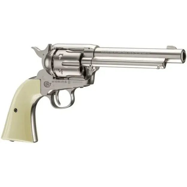 Colt Colt Peacemaker SAA BB Revolver BB - Nickel Finish-Toy