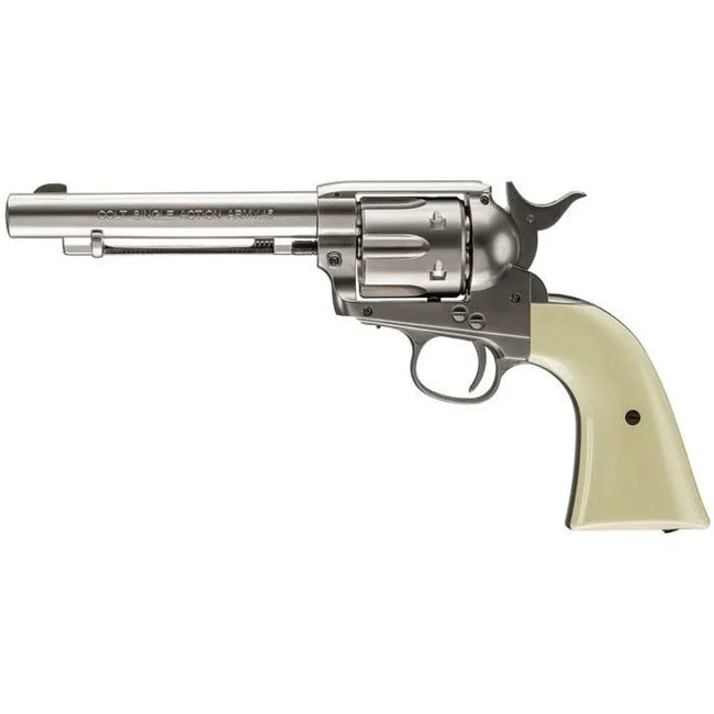 Colt Colt Peacemaker SAA BB Revolver BB - Nickel Finish-Toy