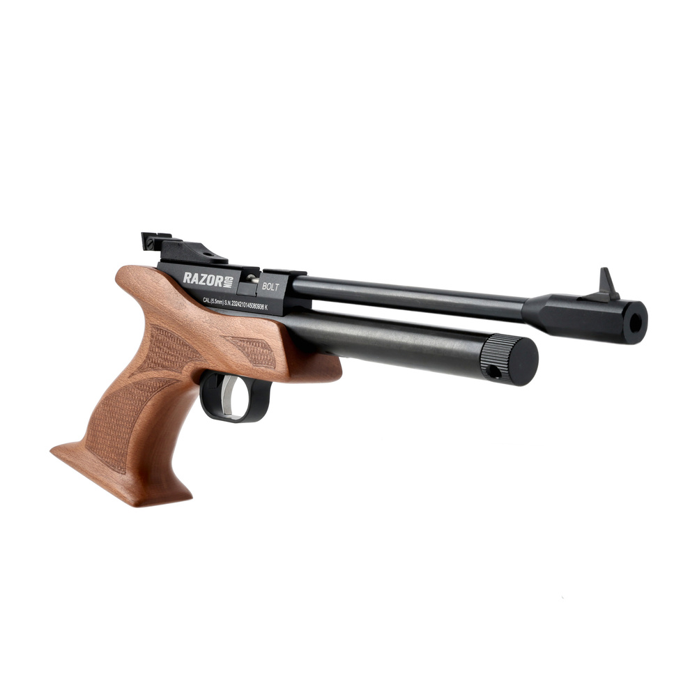 CP1-M CO2 5.5mm .22 caliber air gun, solid wood body, 500fps CO2 toy