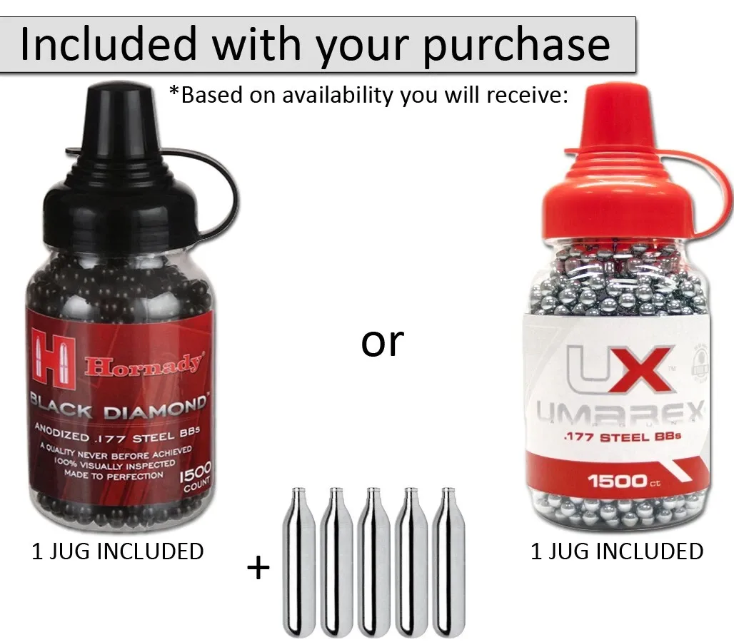 1911.177 caliber, kit with BB canisters and CO2 cylinders-TOY