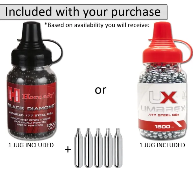 1911.177 caliber, kit with BB canisters and CO2 cylinders-TOY