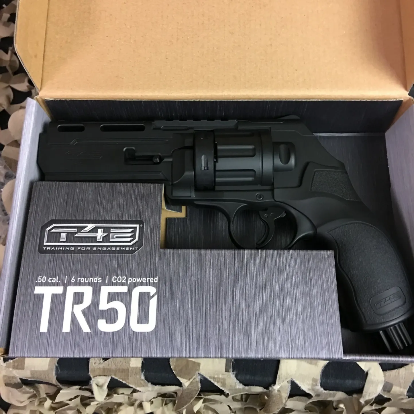 T4E TR 50 - .50 CAL PAINTBALL PISTOL REVOLVER-TOY