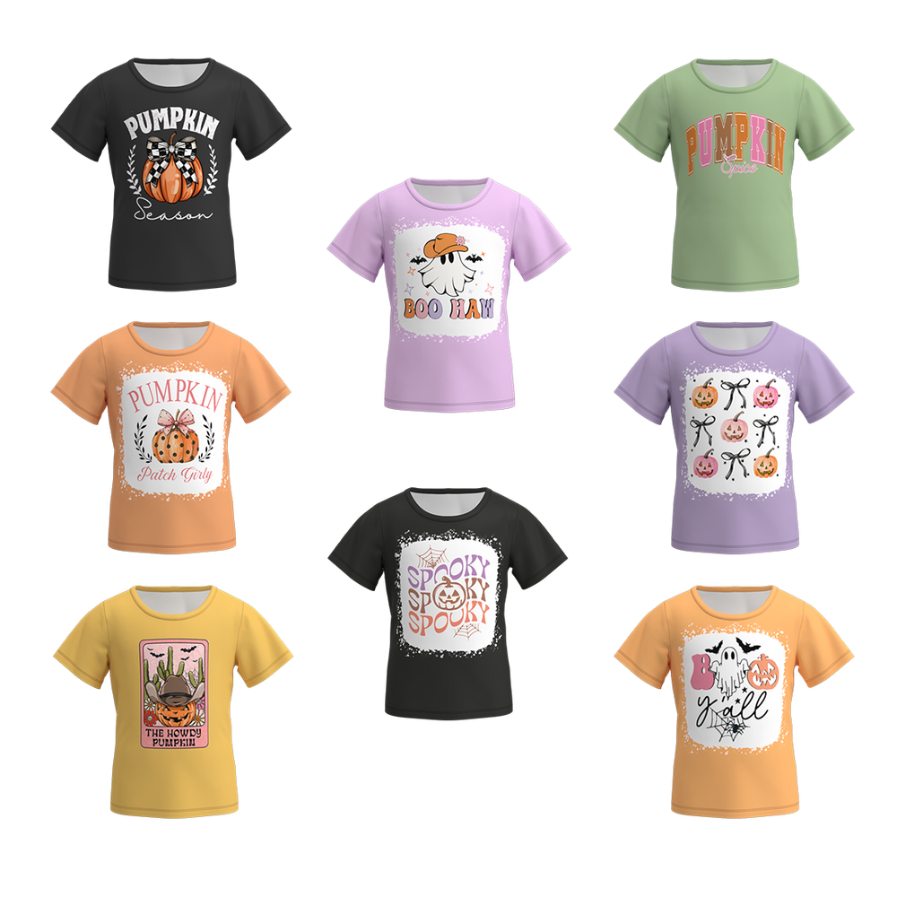Girls' Halloween Graphic Short-Sleeve Top