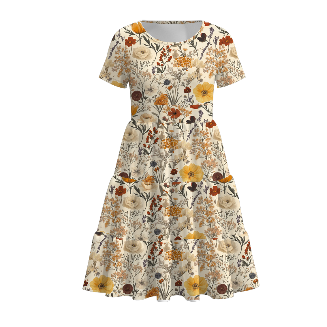 Family Halloween Floral Print Dress, Set & Romper